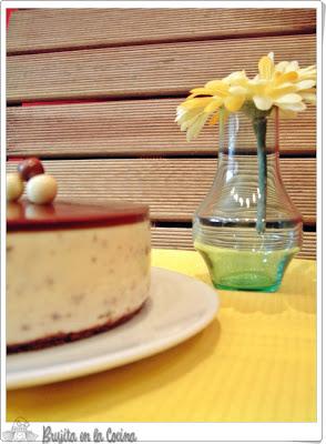 Tarta mousse de stracciatella de mango Tarta mousse de stracciatella de mango