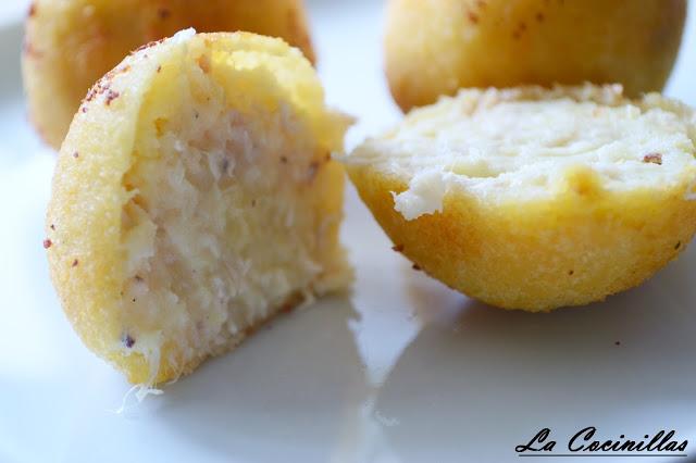 Croquetas de patata y restos del cocido