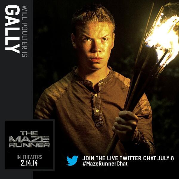 Imágenes de Personajes para el Chat de Maze Runner el 8 de Julio en Twitter #MazeRunnerChat