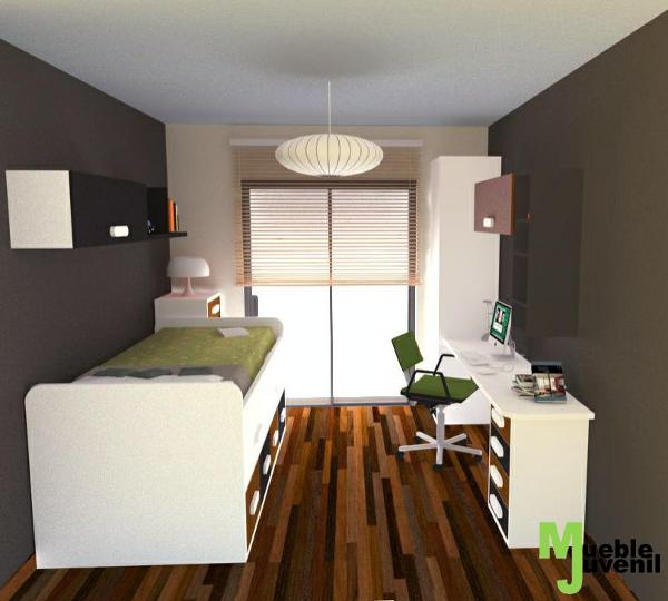 Proyecto diseño 3D - habitacion juvenil completa - sketchup - vray - creyesnavarro - 1