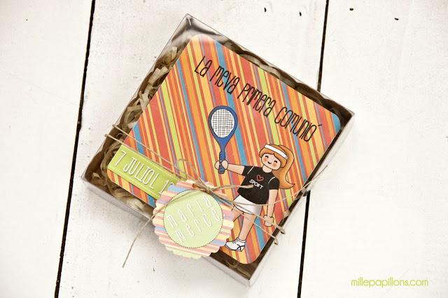 INVITACIONES COMUNIÓN: Mª MERCÈ -TENIS&PLAYMOBIL;- INVITACIONES COMUNIÓN: Mª MERCÈ -TENIS&PLAYMOBIL;-