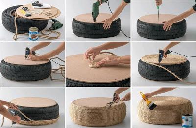 Reciclar  y decorar con Neumáticos