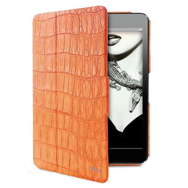 PURO funda con estampado de cocodrilo y estilo de libro Booklet funda para iPad mini