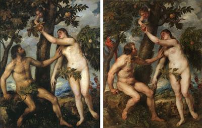Las siete diferencias entre Tiziano y Rubens