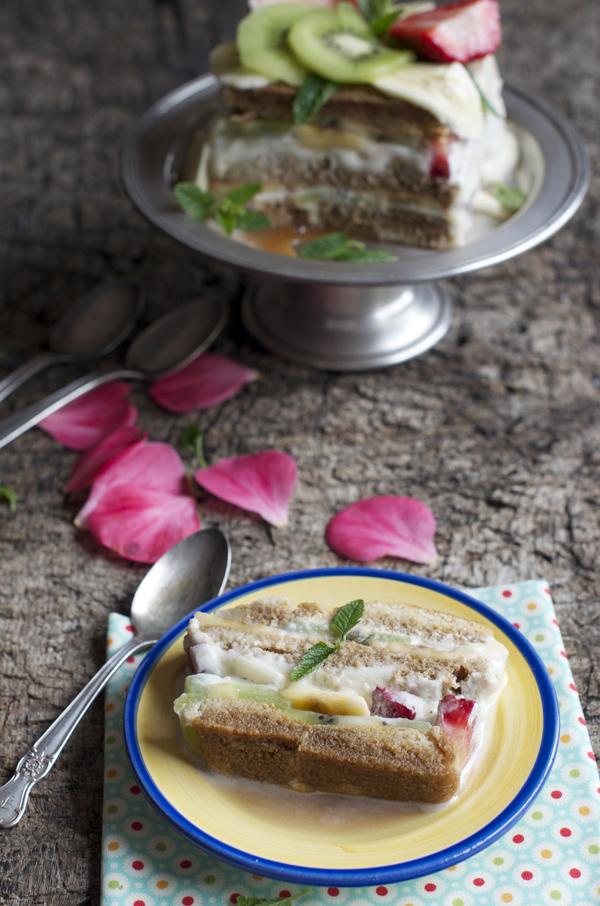 Tiramisú de Frutas frescas Tiramisú de Frutas frescas