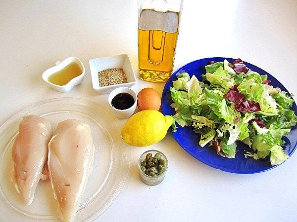 Pollo crujiente en ensalada pollo-crujiente-en-ensalada