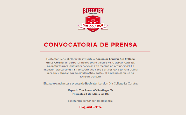 Planes para este fin de semana:Beefeater London Gin College 2013 en A Coruña Planes para este fin de semana:Beefeater London Gin College 2013 en A Coruña