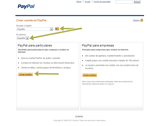 Cómo crear una cuenta en PayPal como crear una cuenta en paypal 2