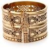 Lucky Brand gold cuff bangle Colores sorbete *look*
