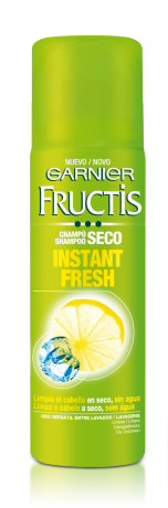 CHAMPÚ SECO FRUCTIS BY GARNIER: LIMPIA, DESAPELMAZA Y DA VOLUMEN Champu Seco