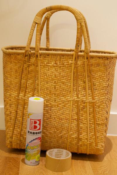 DIY CAPAZO DE MIMBRE CON COLOR FLÚOR DIY CAPAZO DE MIMBRE CON COLOR FLÚOR