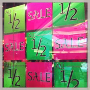 Y entonces empezaron las rebajas… y entonces perdí la cordura Rebajas