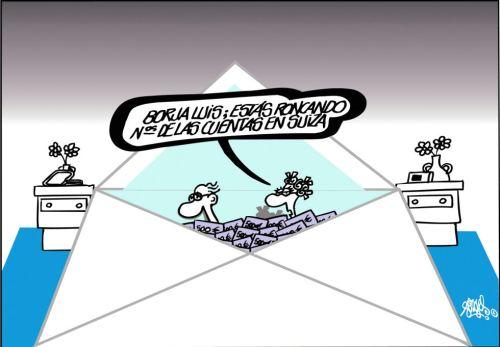 Vivo en un país incuestionablemente democrático Viñeta de Forges sobre Bárcenas