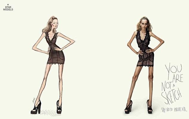 No eres un figurín  /  You're not a sketch - Say no to anorexia