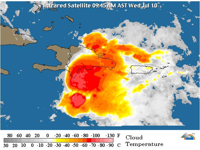 Chantal afectará con fuertes lluvias y vientos Suroeste dominicano. http://maps.wunderground.com/data/640x480/2xg2_ir_anim.gif