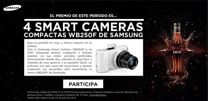 Consigue una Samsung Smart Camera con Coca-Cola Zero y comparte lo mejor de tu verano #ZeroListillos Coca Cola Zero #ZeroListillos