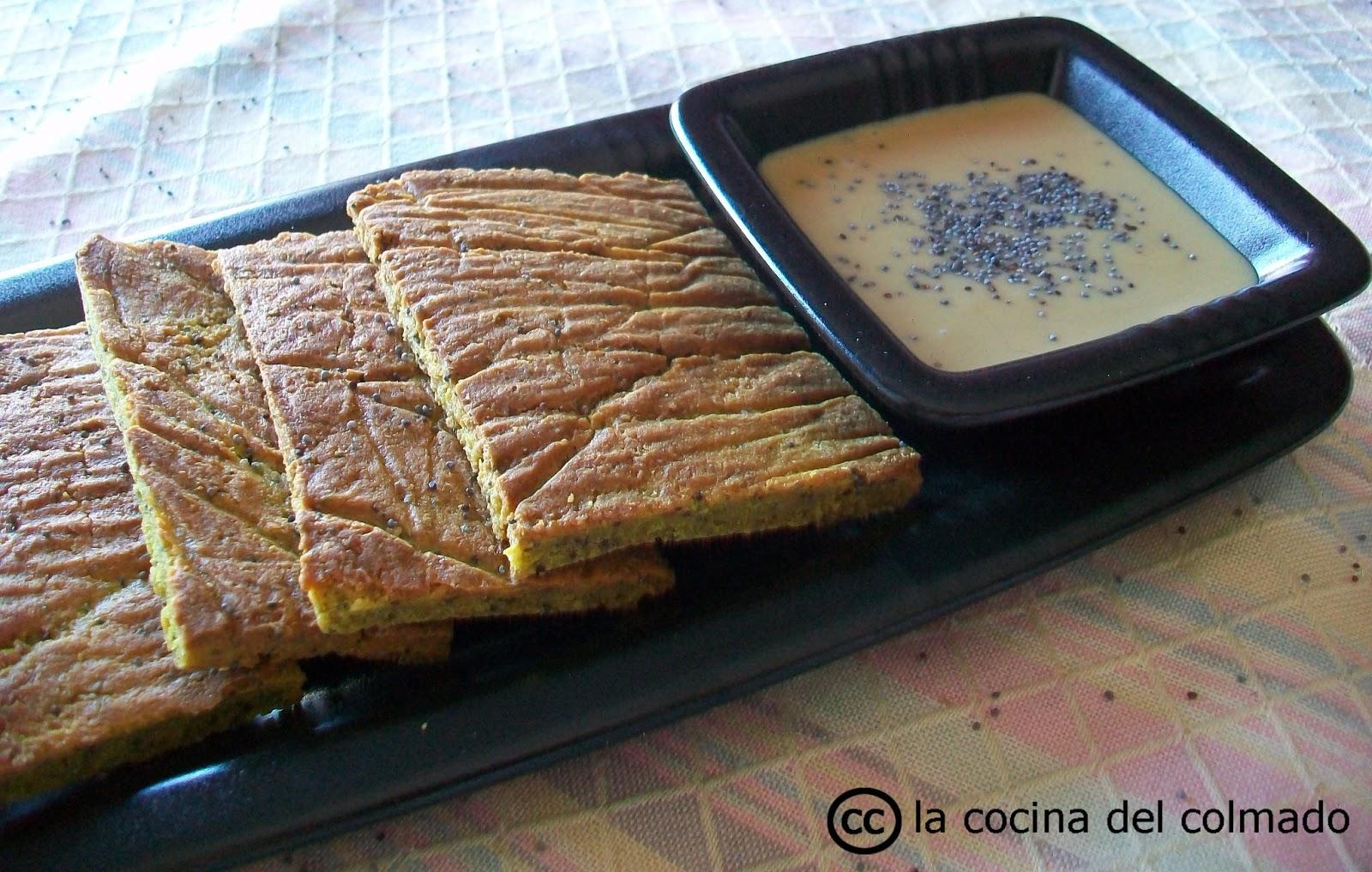 Crackers de quinoa con semillas de amapola Crackers de quinoa con semillas de amapola