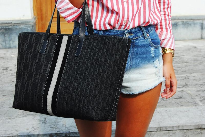 Red sandals. Red sandals.