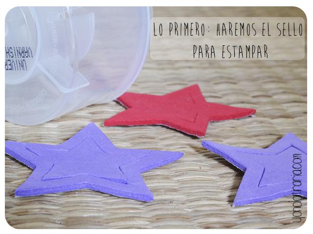 Estampar con lejía un mantel Estampar con lejía un mantel