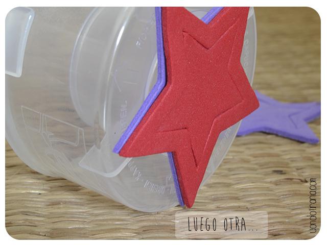 Estampar con lejía un mantel Estampar con lejía un mantel