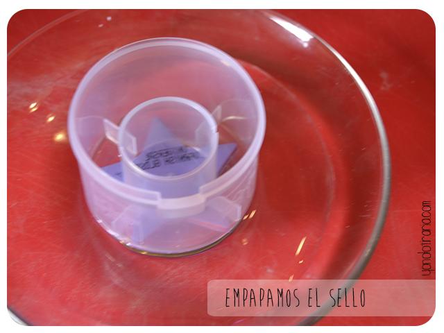 Estampar con lejía un mantel Estampar con lejía un mantel