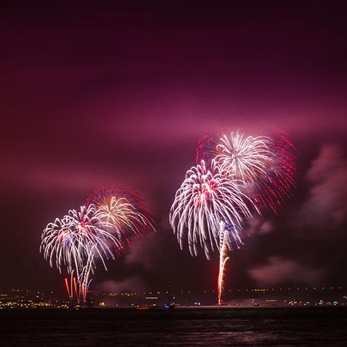 21 hermosos ejemplos de fotografía de fuegos artificiales