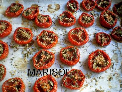 Tomates deshidratados y especiados