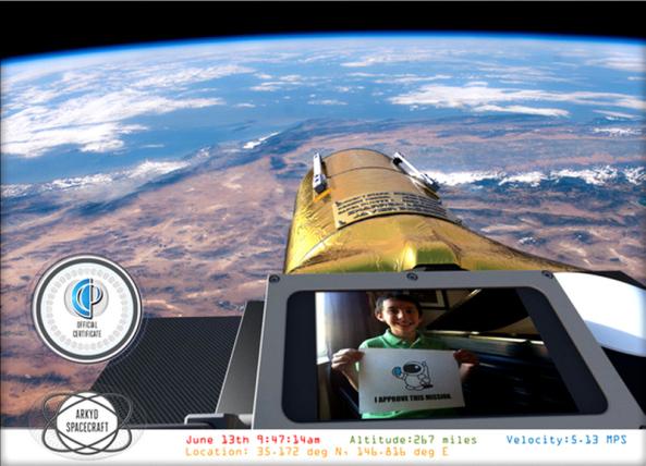 1.5 millones de dólares a través de Kickstarter para un pequeño telescopio espacial ARKYD-Space-Selfie