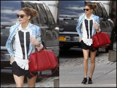 Short Asimétrico de Zara olivia-palermo-zara-skort-celebrity-street-style-trends-spring-2013-fashion-inspiration