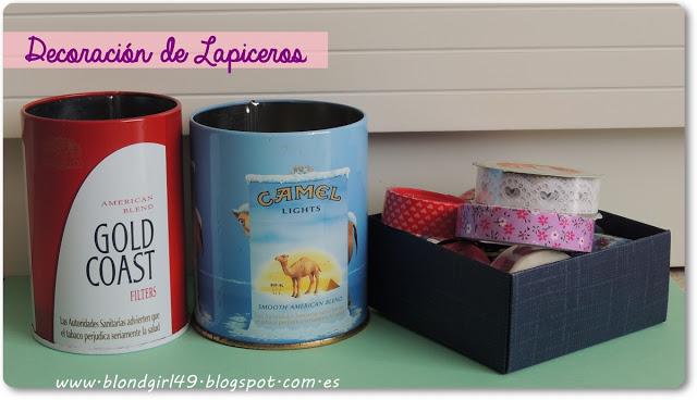 DIY: decoración de lapiceros con Washi tape