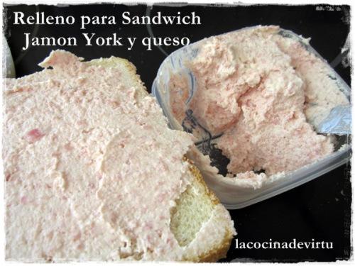 relleno para sandwchi jamon york y queso