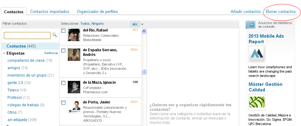 Cómo eliminar un contacto en linkedin linkedin2