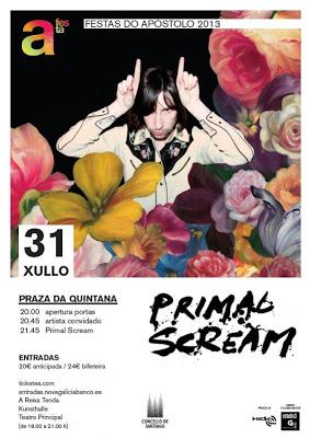 PRIMAL SCREAM el 31 de Julio en Santiago