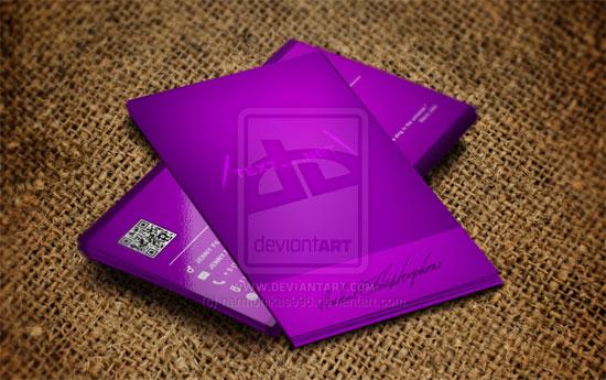 31 tarjetas de visita  creativas de color púrpuras