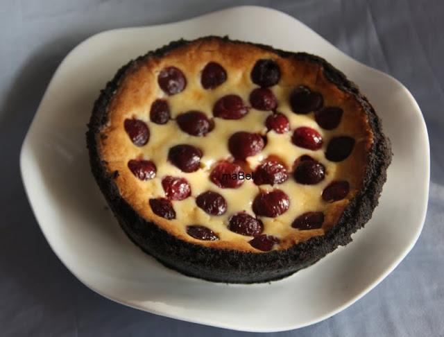 Clafoutis cheesecake con oreo y chocolate blanco