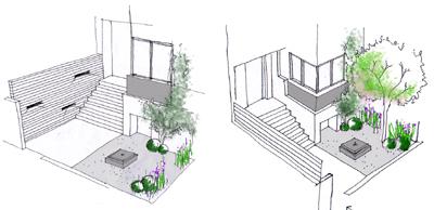 dibujo jardines diseño 10 Diseño de Jardines: Proceso II croquis y dibujos 