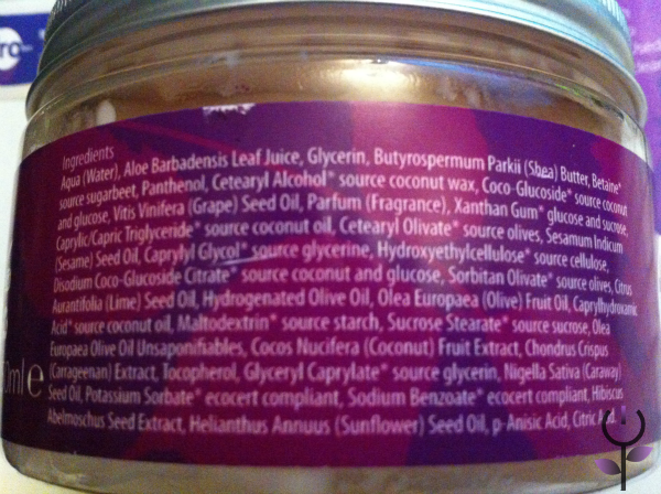 FroHer, productos para cuidar tu cabello Ingredientes del champú FroHer Island Innocence