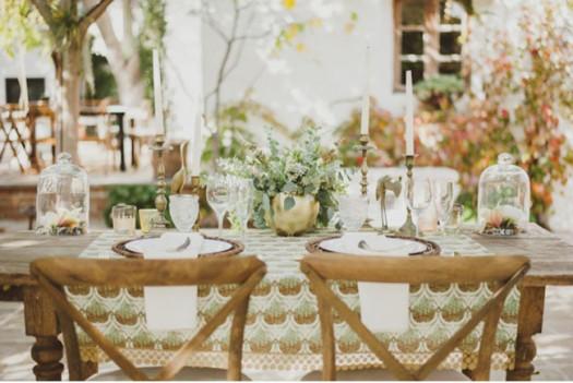 ambientacion de una mesa debodas