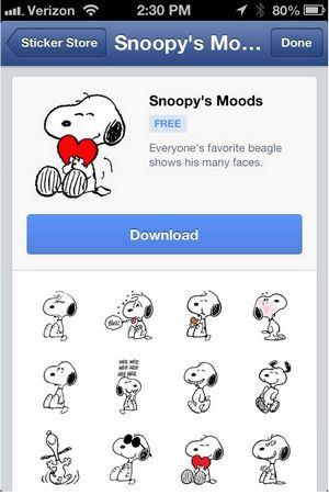 facebook-stickers-snoopy