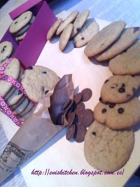 Galletas de aceite con gotas de chocolate - Biscuiti cu ciocolata