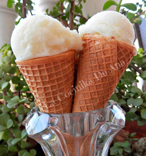 Helado de limón Helado de limón