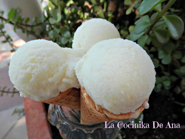 Helado de limón Helado de limón