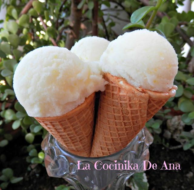 Helado de limón Helado de limón