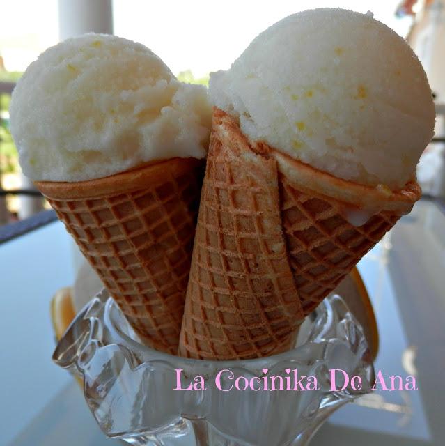 Helado de limón Helado de limón