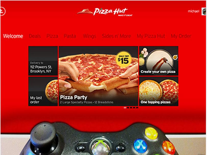 Ya puedes pedir una pizza desde tu videoconsola