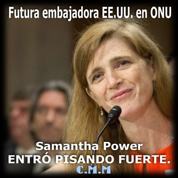 CUIDADO MADURO Y CASTRO , LLEGÓ Samantha Power . VIDEO .