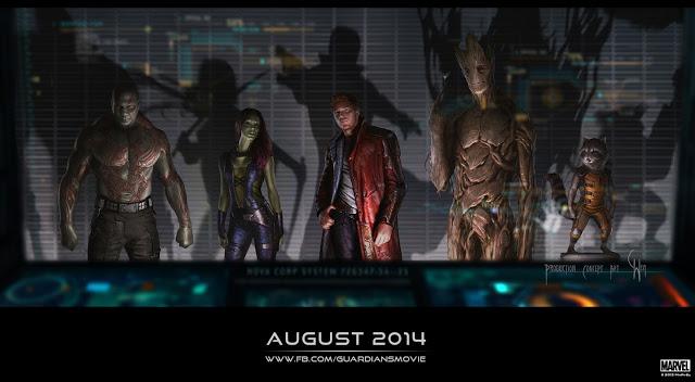 Revelado el aspecto de los miembros de 'Guardians of the Galaxy'