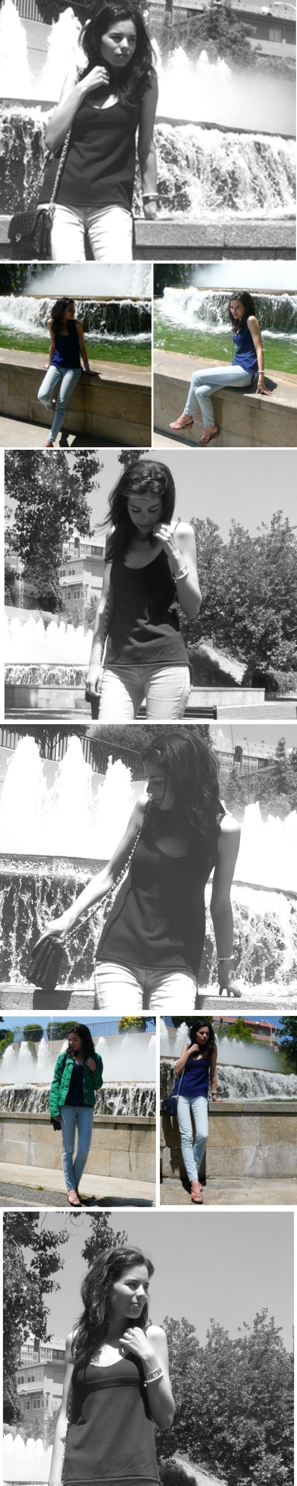 BLUE, BLACK AND WHITE BLUE, BLACK AND WHITE