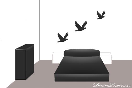 Ideas para pintar el cabecero de la cama. cabecero de cama creado con pintura