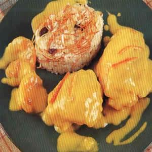 Muslos de pollo a la mandarina Muslos de pollo a la mandarina